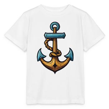 Anker Symbol Hafen - Stanley/Stella Kinder T-Shirt MINI CREATOR  - Weiß - Vorne - Maike (125cm)