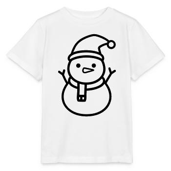 Bonhomme de neige - T-shirt bio MINI CREATOR Stanley/Stella Enfant - blanc - Devant - Maike (125cm)