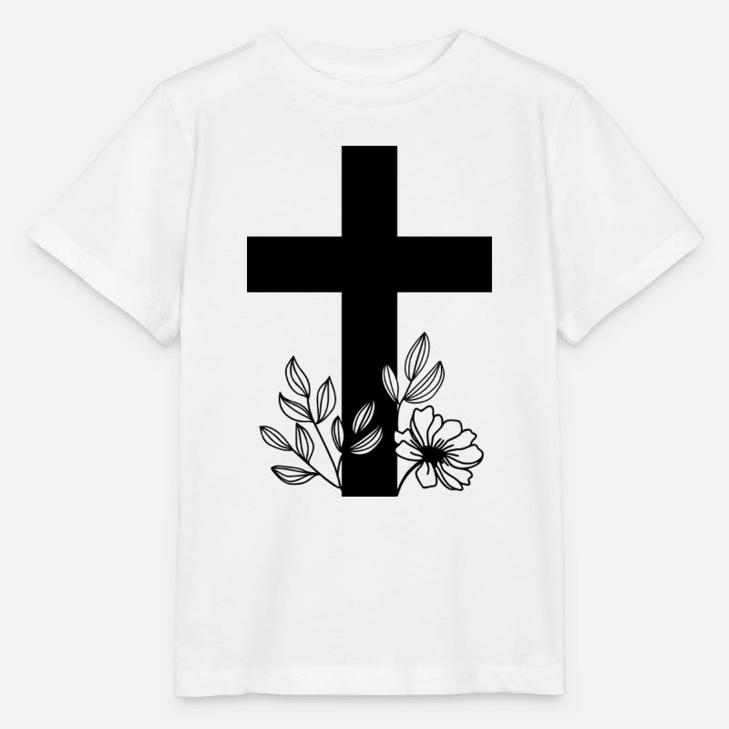 Kreuz - Stanley/Stella Kinder T-Shirt MINI CREATOR  - Weiß