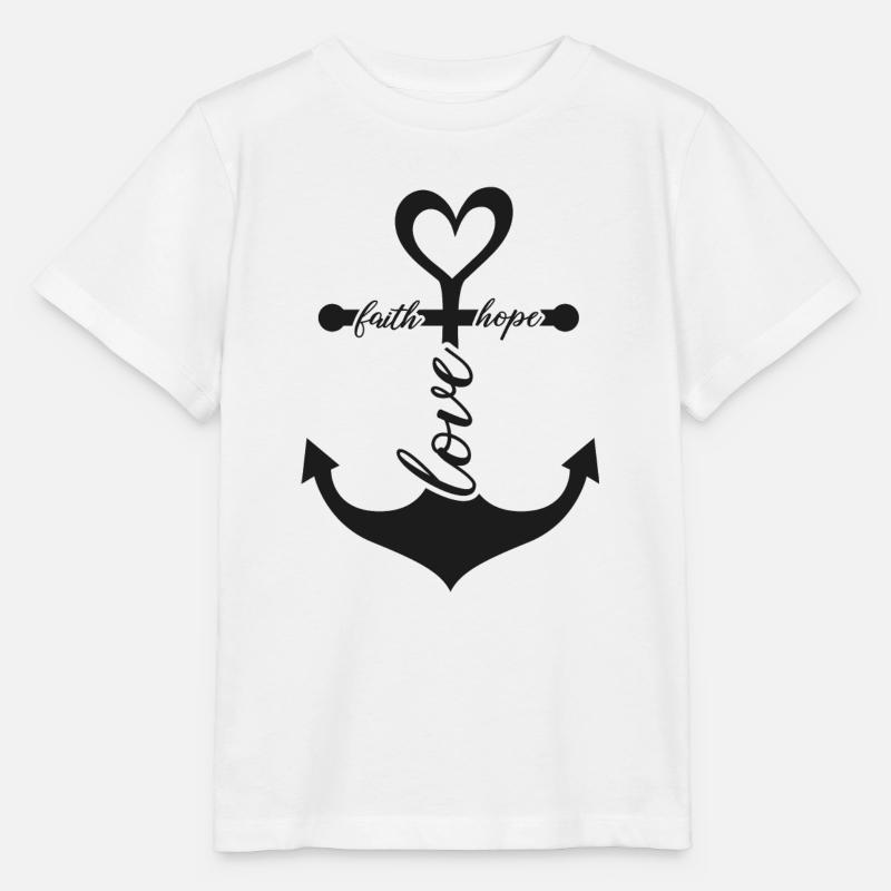 Glaube Liebe Hoffnung - Stanley/Stella Kinder T-Shirt MINI CREATOR  - Weiß