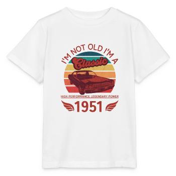 Ich bin nicht alt, ich bin ein Klassiker - Stanley/Stella Kinder T-Shirt MINI CREATOR  - Weiß - Vorne - Maike (125cm)