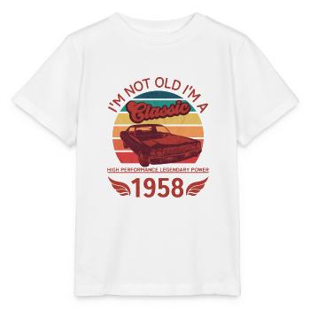Ich bin nicht alt, ich bin ein Klassiker - Stanley/Stella Kinder T-Shirt MINI CREATOR  - Weiß - Vorne - Maike (125cm)