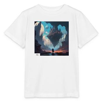 Paysage de rêve de forteresse volante - T-shirt bio MINI CREATOR Stanley/Stella Enfant - blanc - Devant - Maike (125cm)