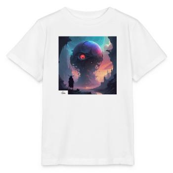 Fantasie Kugel Traumlandschaft - Stanley/Stella Kinder T-Shirt MINI CREATOR  - Weiß - Vorne - Maike (125cm)