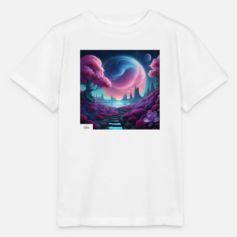 Epic celestial dreamscape - Stanley/Stella MINI CREATOR Kids’ T-Shirt - white