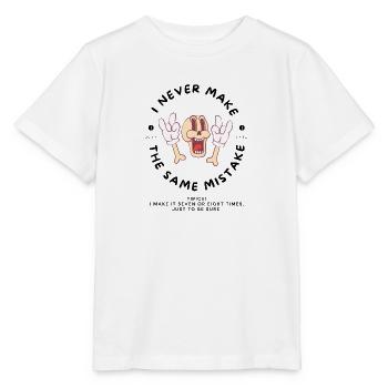 Sure mistakes cartoon - Stanley/Stella MINI CREATOR Kids’ T-Shirt - white - Front - Maike (125cm)