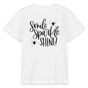 Lächeln, funkeln, leuchten! - Stanley/Stella Kinder T-Shirt MINI CREATOR  - Weiß - Vorne - Maike (125cm)