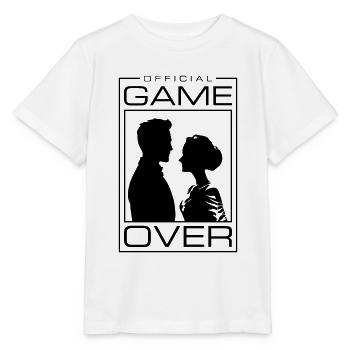 Hochzeitspaar Game Over Brautpaar Jga - Stanley/Stella Kinder T-Shirt MINI CREATOR  - Weiß - Vorne - Maike (125cm)