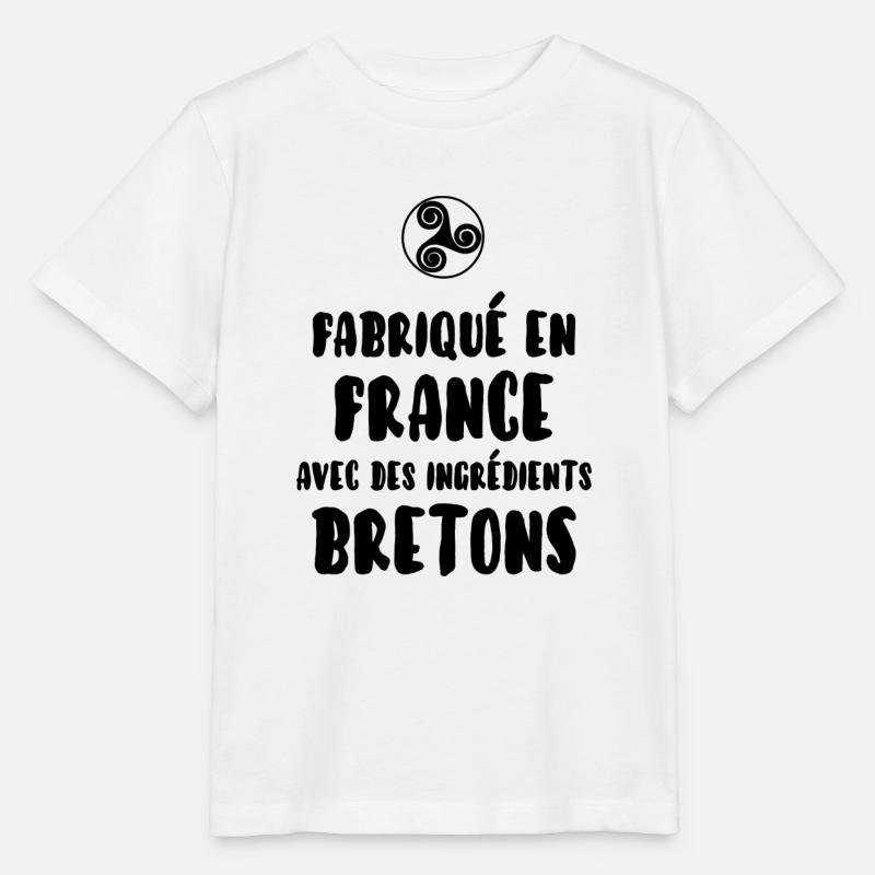 Breton - T-shirt bio MINI CREATOR Stanley/Stella Enfant - blanc