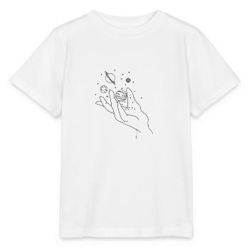 Planeten - Stanley/Stella Kinder T-Shirt MINI CREATOR  - Weiß - Vorne - Maike (125cm)