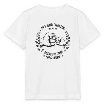 Opa und Enkelin - Stanley/Stella Kinder T-Shirt MINI CREATOR  - Weiß - Vorne - Maike (125cm)