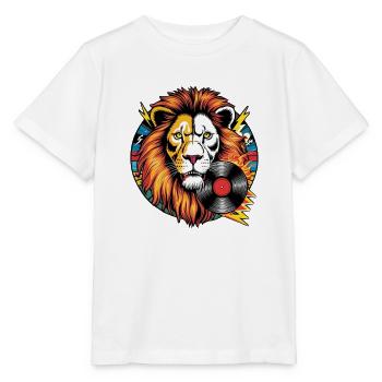 Rockmusik Löwenkopf - Stanley/Stella Kinder T-Shirt MINI CREATOR  - Weiß - Vorne - Maike (125cm)