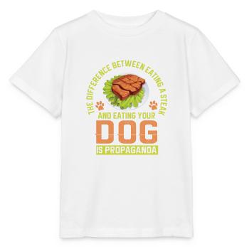 Vegan Fleischlos Tierlieb & Veganer - Stanley/Stella Kinder T-Shirt MINI CREATOR  - Weiß - Vorne - Maike (125cm)