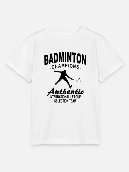 Badminton - Badmintonspieler - Stanley/Stella Kinder T-Shirt MINI CREATOR  - Weiß