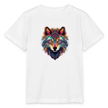 Neon-Shadow-Wolfenkreis - Stanley/Stella Kinder T-Shirt MINI CREATOR  - Weiß - Vorne - Maike (125cm)