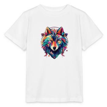 Neon-Shadow-Wolfenkreis - Stanley/Stella Kinder T-Shirt MINI CREATOR  - Weiß - Vorne - Maike (125cm)