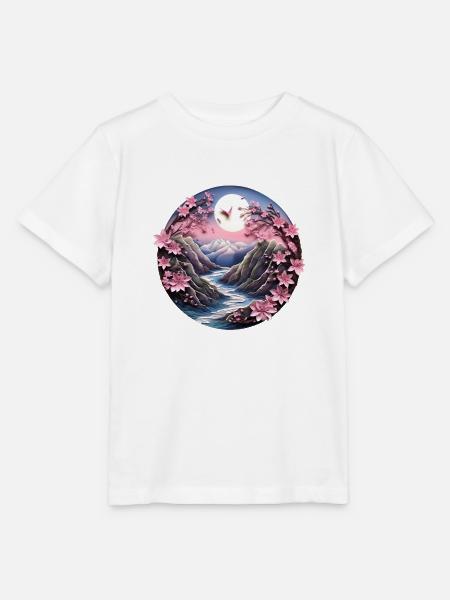 Blütenwindung - Stanley/Stella Kinder T-Shirt MINI CREATOR  - Weiß