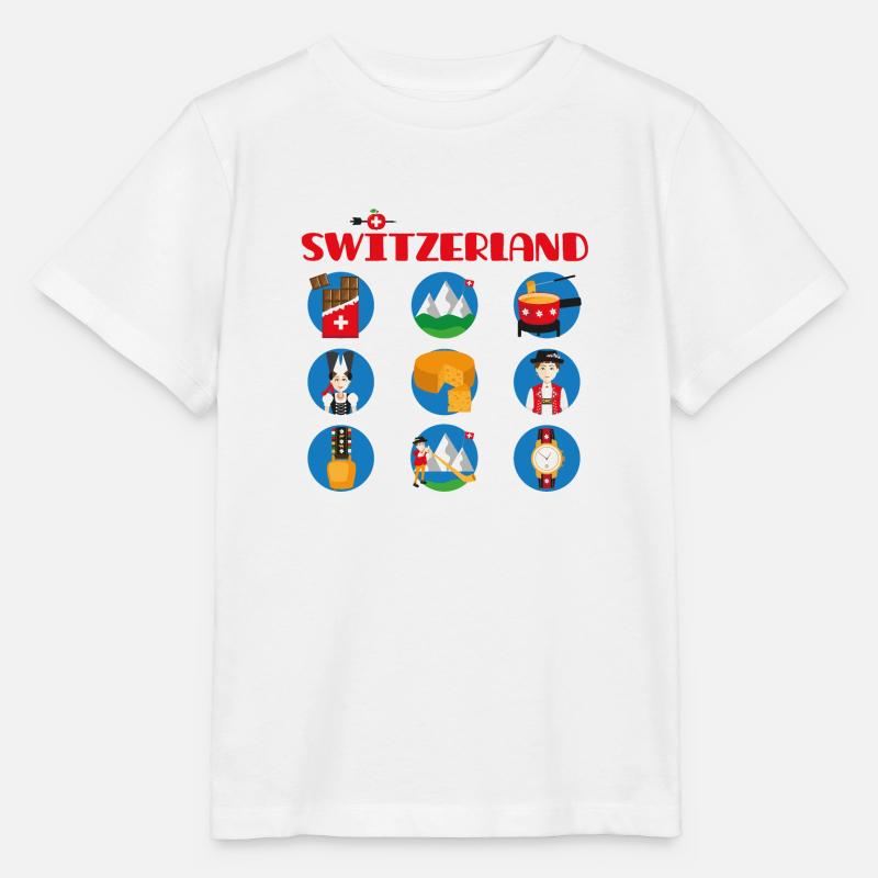 Suisse - T-shirt bio MINI CREATOR Stanley/Stella Enfant - blanc