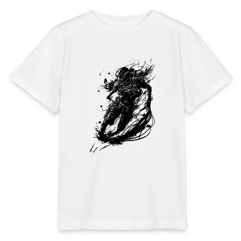 Vintage Astronaut in Unendlichkeit - Stanley/Stella Kinder T-Shirt MINI CREATOR  - Weiß - Vorne - Maike (125cm)