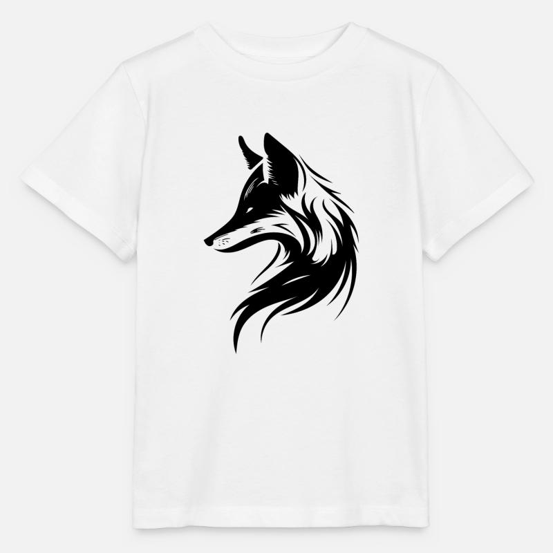 Eleganter schöner Stylischer Fuchs - Stanley/Stella Kinder T-Shirt MINI CREATOR  - Weiß