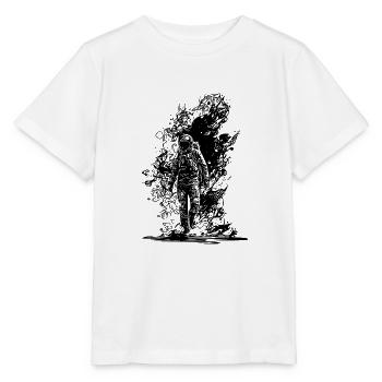 Space Dust Astronauts Outdoor Walk - T-shirt bio MINI CREATOR Stanley/Stella Enfant - blanc - Devant - Maike (125cm)