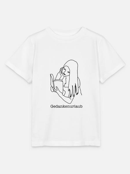 Gedankenurlaub im Buch - Stanley/Stella Kinder T-Shirt MINI CREATOR - Weiß