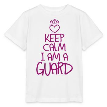 Keep Calm Security Guard Cool Security Guard Gift - Stanley/Stella MINI CREATOR Kids’ T-Shirt - white - Front - Maike (125cm)