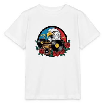 Adler Rockmusik - Stanley/Stella Kinder T-Shirt MINI CREATOR  - Weiß - Vorne - Maike (125cm)