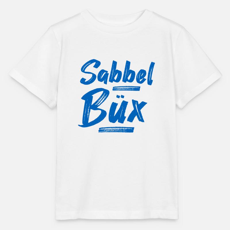 Sabbelbüx Plattdeutsch blau - Stanley/Stella Kinder T-Shirt MINI CREATOR  - Weiß
