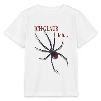 Angst vor Spinnen - Ich glaub ich spinne - Stanley/Stella Kinder T-Shirt MINI CREATOR  - Weiß - Vorne - Maike (125cm)