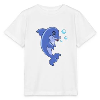 Delphin - Stanley/Stella Kinder T-Shirt MINI CREATOR  - Weiß - Vorne - Maike (125cm)