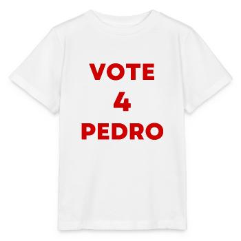 vote Pedro Napoleon funny election text - Stanley/Stella MINI CREATOR Kids’ T-Shirt - white - Front - Maike (125cm)