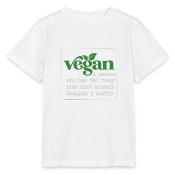 Vegan Fleischlos Tierlieb & Veganer - Stanley/Stella Kinder T-Shirt MINI CREATOR  - Weiß - Vorne - Maike (125cm)