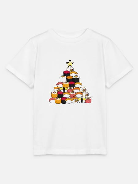 Weißer Weihnachtsbaum Im Sushi-stil - Stanley/Stella Kinder T-Shirt MINI CREATOR  - Weiß