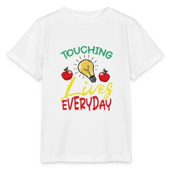 Touchez la vie quotidienne en blanc - T-shirt bio MINI CREATOR Stanley/Stella Enfant - blanc - Devant - Maike (125cm)