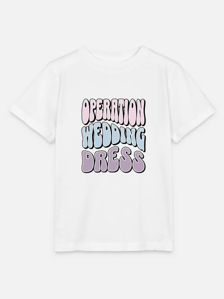 Kleid Shopping Squad Operation Brautkleid - Stanley/Stella Kinder T-Shirt MINI CREATOR - Weiß