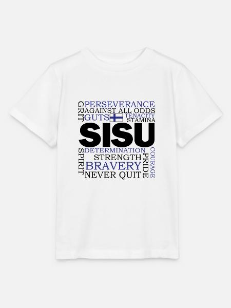 SISU Norden Geschenk Skandinavische Länder Flagge - Stanley/Stella Kinder T-Shirt MINI CREATOR - Weiß