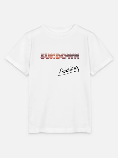 sundown feeling - Stanley/Stella Kinder T-Shirt MINI CREATOR - Weiß