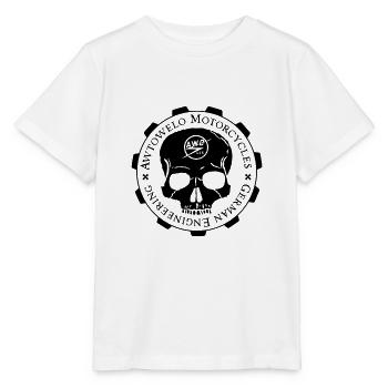 Motos Awtowelo - T-shirt bio MINI CREATOR Stanley/Stella Enfant - blanc - Devant - Maike (125cm)