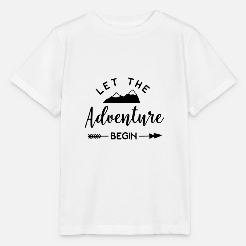 Que le temps de l'aventure commence - T-shirt bio MINI CREATOR Stanley/Stella Enfant - blanc