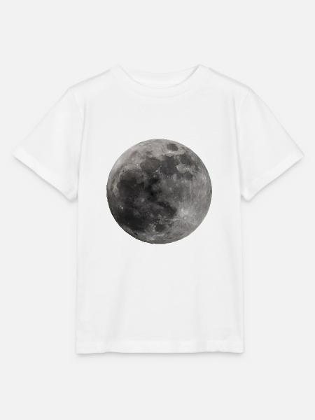 Mond - Stanley/Stella Kinder T-Shirt MINI CREATOR  - Weiß