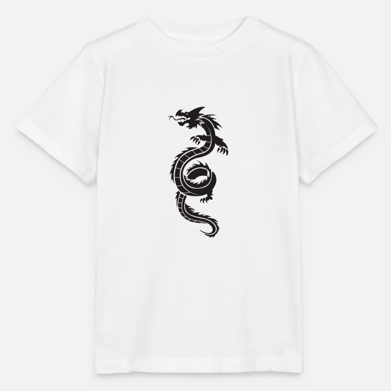 Dragon chinois - T-shirt bio MINI CREATOR Stanley/Stella Enfant - blanc