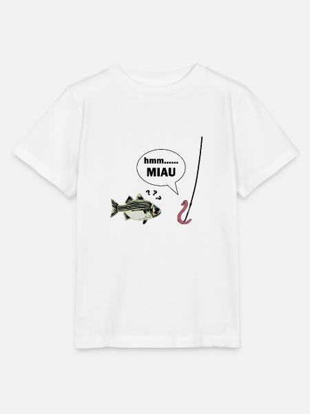 Angler lustig - Stanley/Stella Kinder T-Shirt MINI CREATOR - Weiß