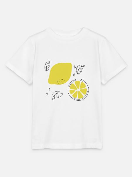 Zitrone Sommer - Stanley/Stella Kinder T-Shirt MINI CREATOR - Weiß