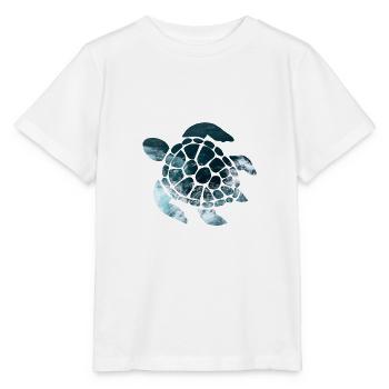 Tortue - T-shirt bio MINI CREATOR Stanley/Stella Enfant - blanc - Devant - Maike (125cm)