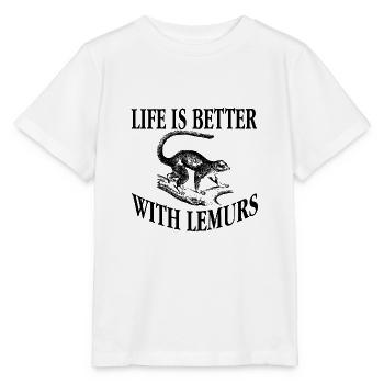 Lemur - T-shirt bio MINI CREATOR Stanley/Stella Enfant - blanc - Devant - Maike (125cm)