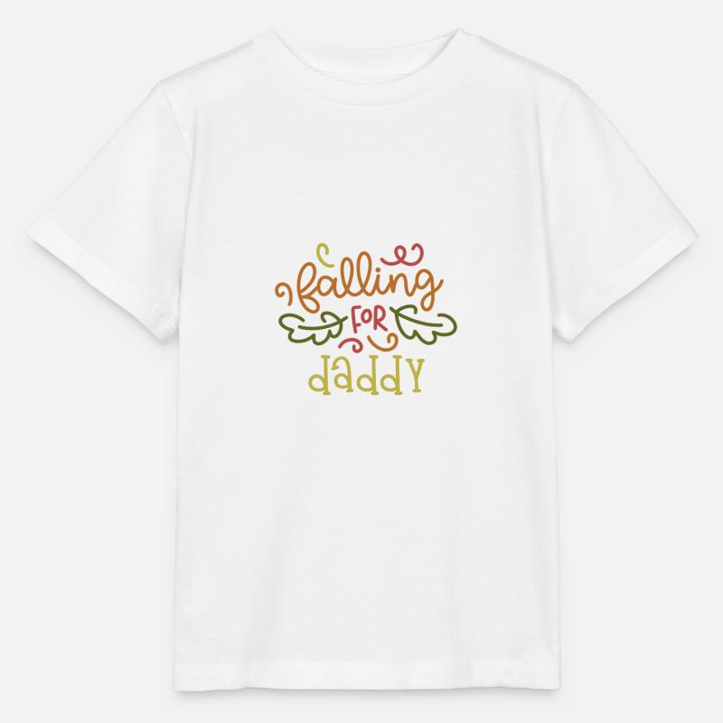 Falling for daddy - T-shirt bio MINI CREATOR Stanley/Stella Enfant - blanc