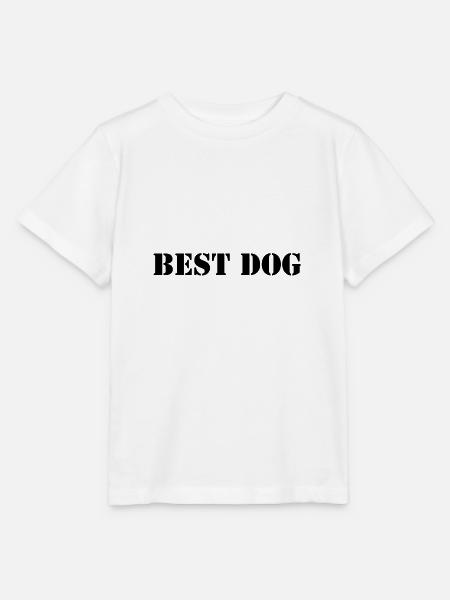 Best Dog Black - Stanley/Stella Kinder T-Shirt MINI CREATOR - Weiß