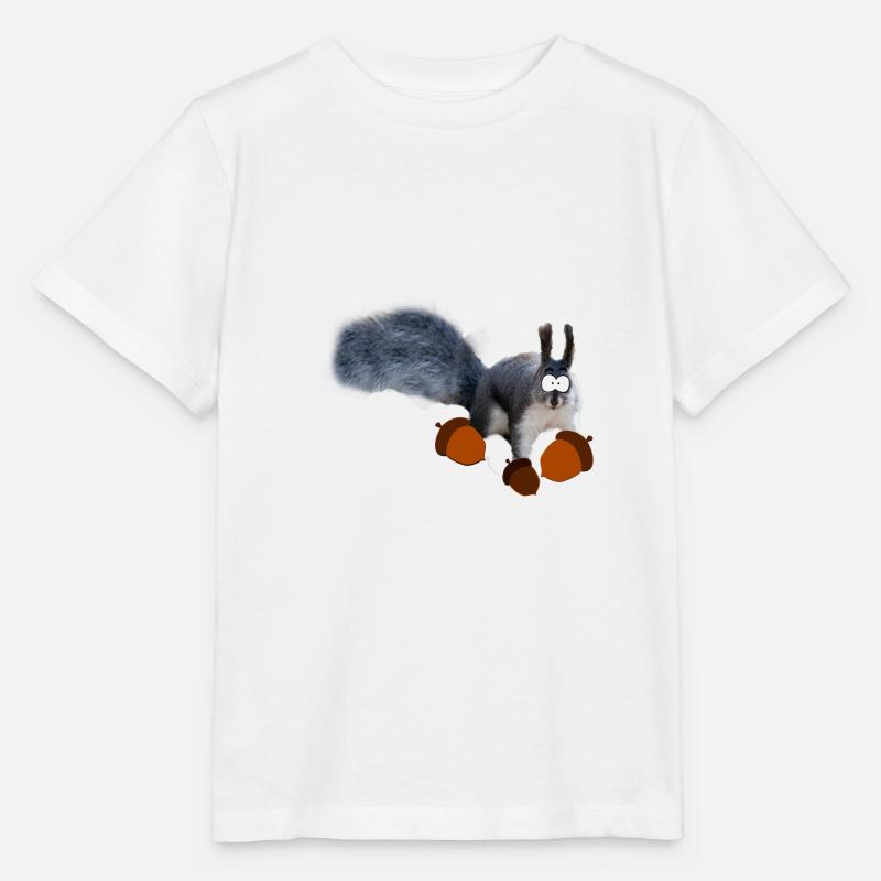 Comic Eichhörnchen - Stanley/Stella Kinder T-Shirt MINI CREATOR  - Weiß