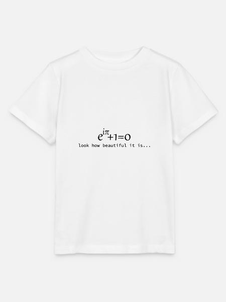Eulersche Formel look how beautiful Mathe Geschenk - Stanley/Stella Kinder T-Shirt MINI CREATOR - Weiß